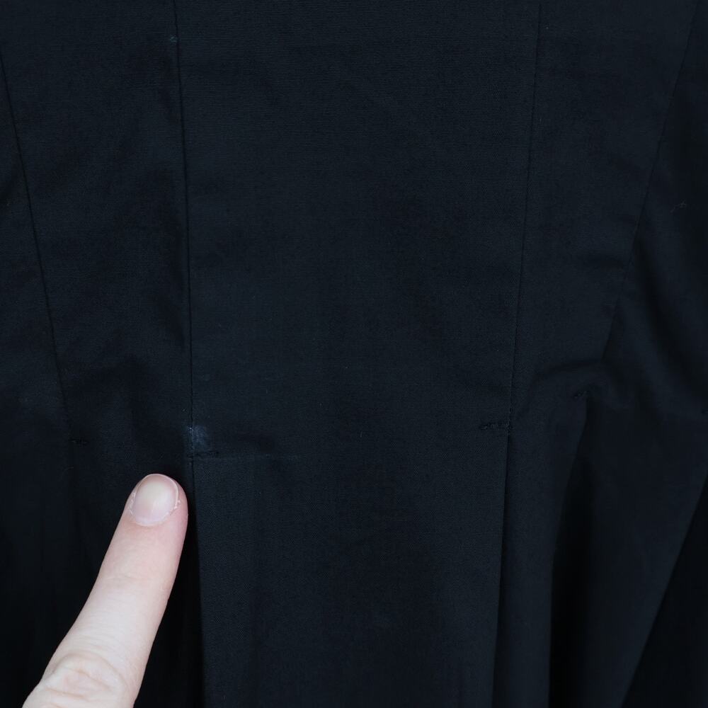 J.Crew Wren Mini Shirt Dress Cotton Blend Poplin Black Size 4 NWT - Picture 9 of 9